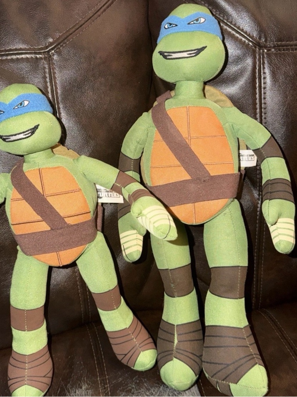 Blue-Masked Green ninja Turtle Plush Toy - Kids large 2 pack
